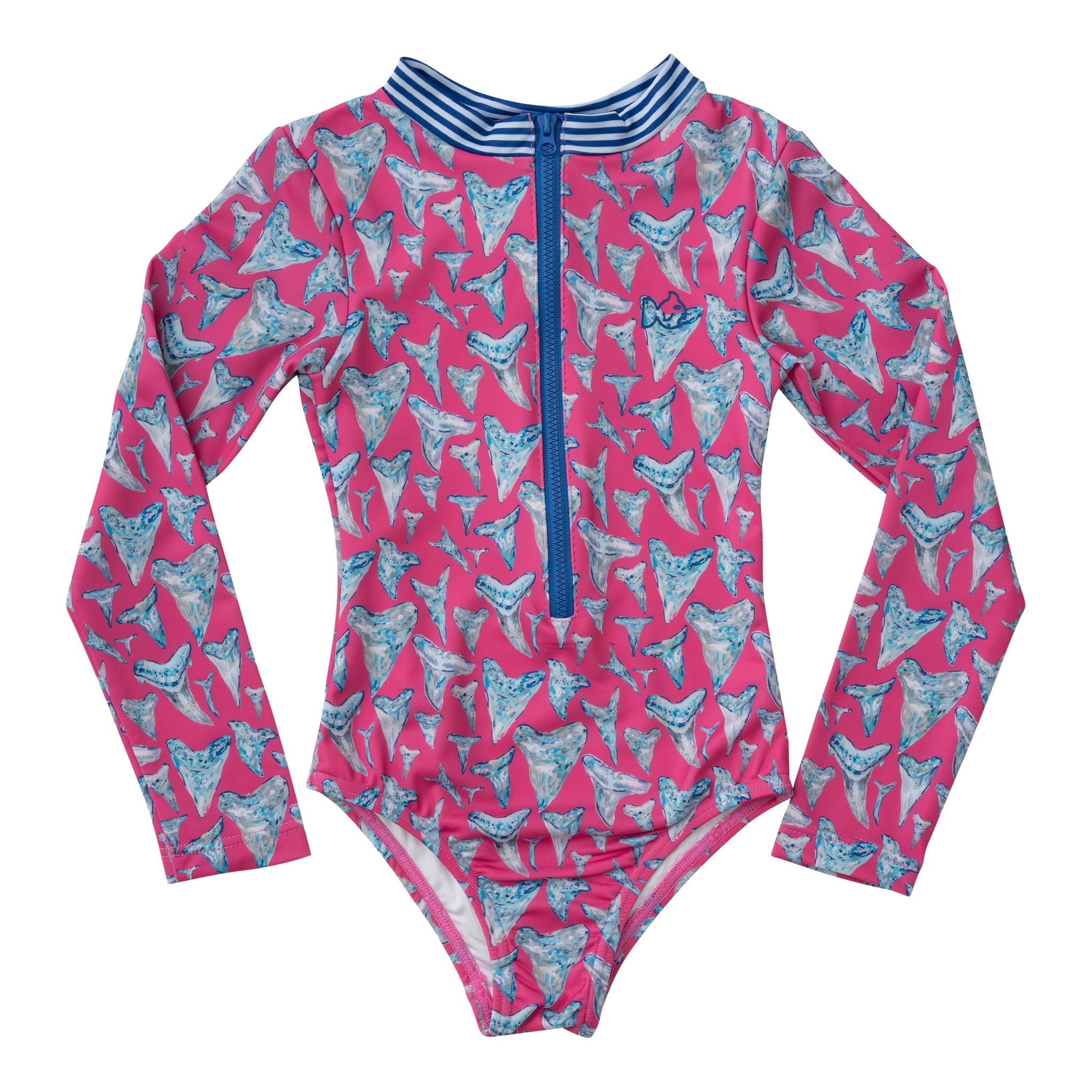 Girls One Piece Long-Sleeve Swimsuit - Pink | PRODOH