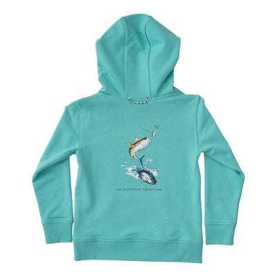 boys Spinnerbait hooded Sweatshirt in Blue