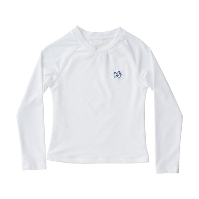  bright white boys long-sleeve swim shirts