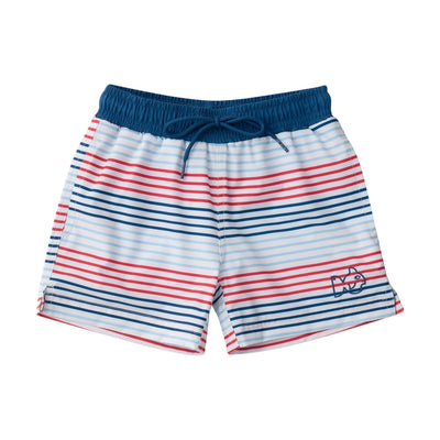 american stripe anti-chafe boogie board swim trunks