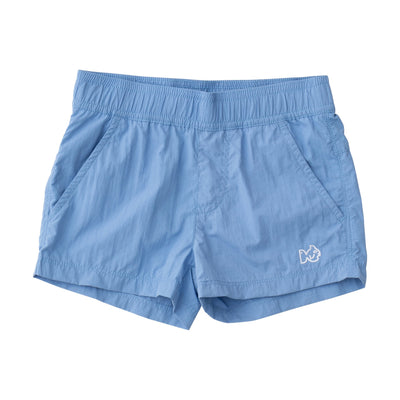 Toddler and Youth Girls Harbor Hangin' Short in Coastline Blue