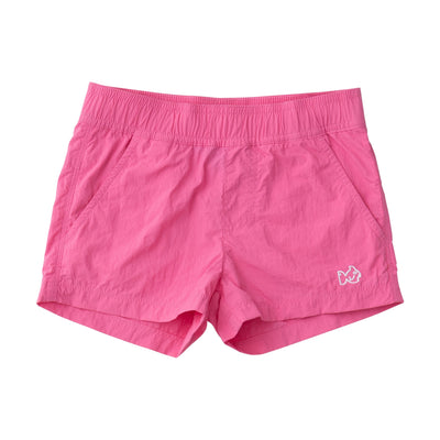 Toddler and Youth Girls Harbor Hangin' Short in Fuchsia Pink