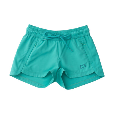 Green Toddler and Youth Girls Beach Short