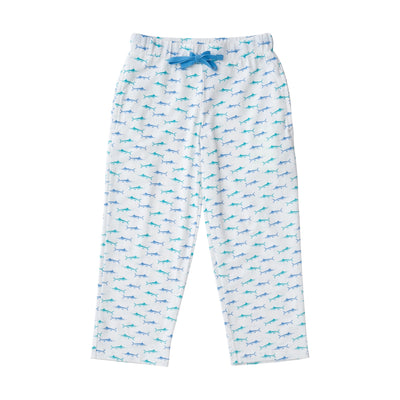  Kids lounge life pant with Marlin Fish Print 