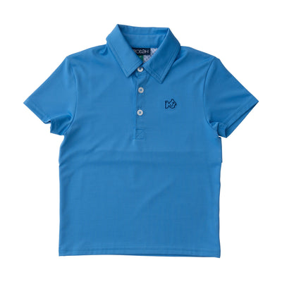 boy's marina blue pro performance polos