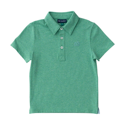 boys Polo Shirts in solid green