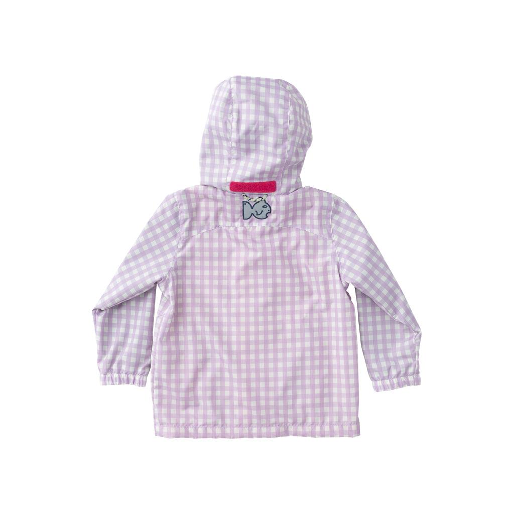 Gingham rain sale jacket