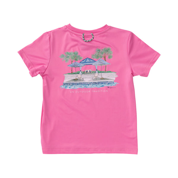 Kids 6m - Youth Strawberry Blue Fishing Shirts
